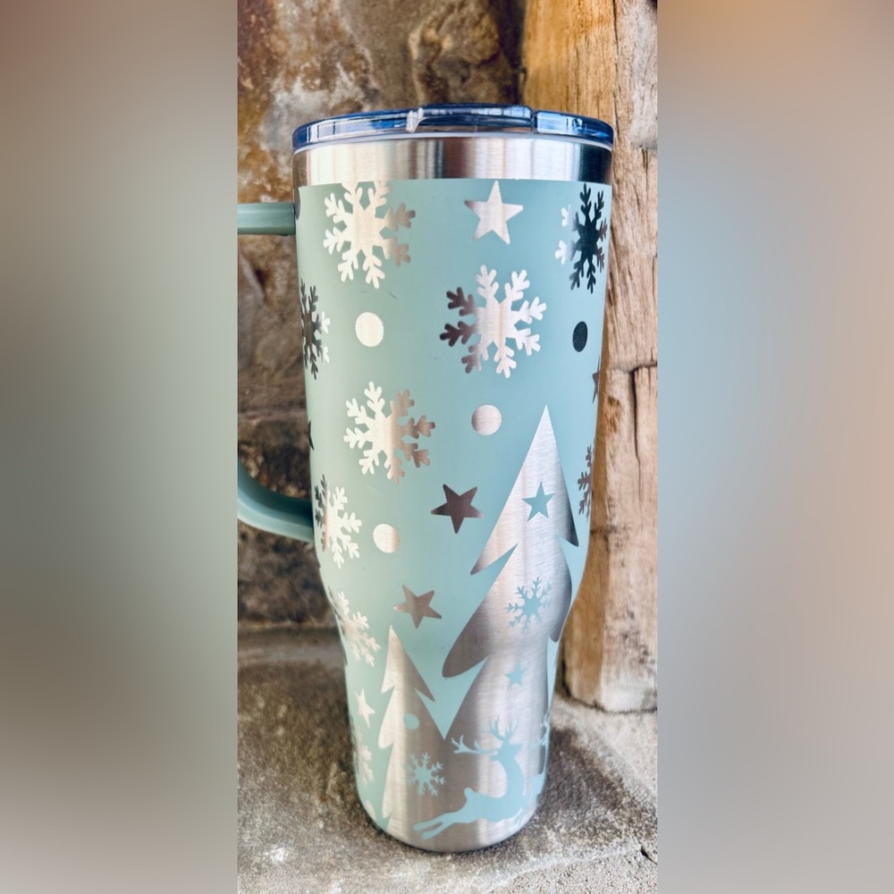 NEW engraved Christmas tumbler